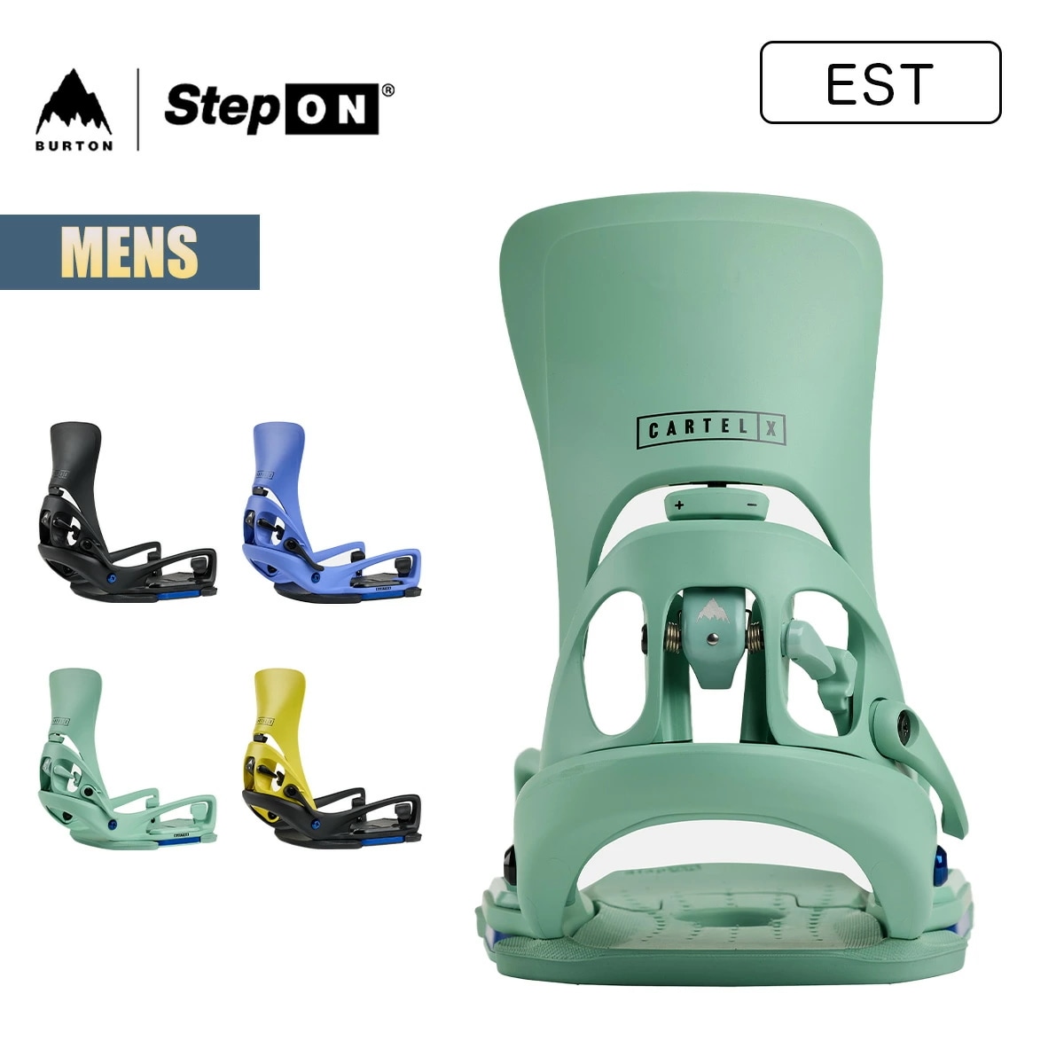 ステップオン ビンディング メンズ 25-26 カーテル X EST バインディング W26JP-303041 Mens Step On Cartel X EST Snowboard Binding