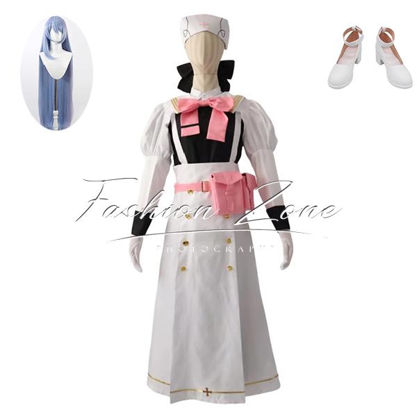 ブルーアーカイブ Blue Archive 風 蒼森ミネ コスプレ衣装 ウィッグ 靴 cosplay ハロウィン 演出服 変装