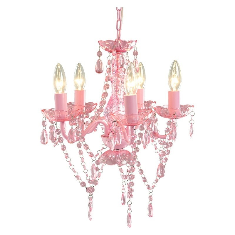シャンデリア５灯（ピンク）　NL-8605PK 7,024円