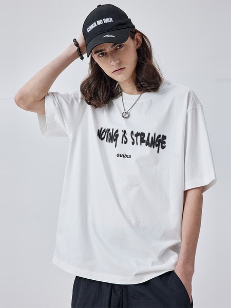 ヘビーウェイト おしゃれなシンプルドロップショルダー半袖Tシャツ