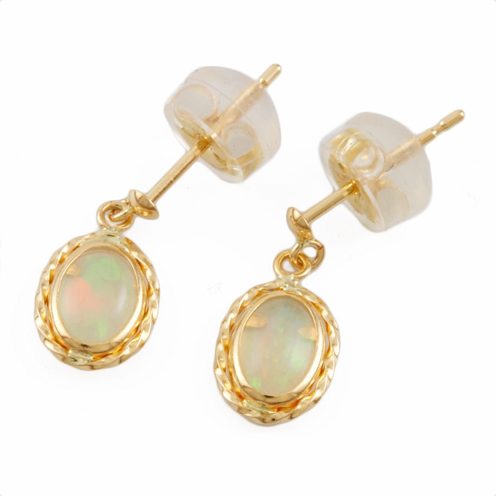 ピアス 18金 K18ゴールド オパール 新品