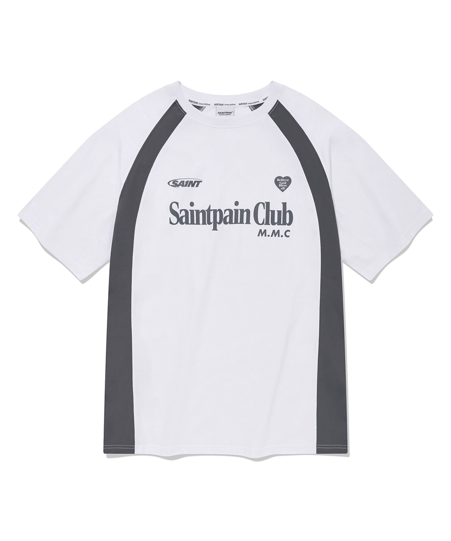 SP Heart Logo Emblem Line T-Shirt - White