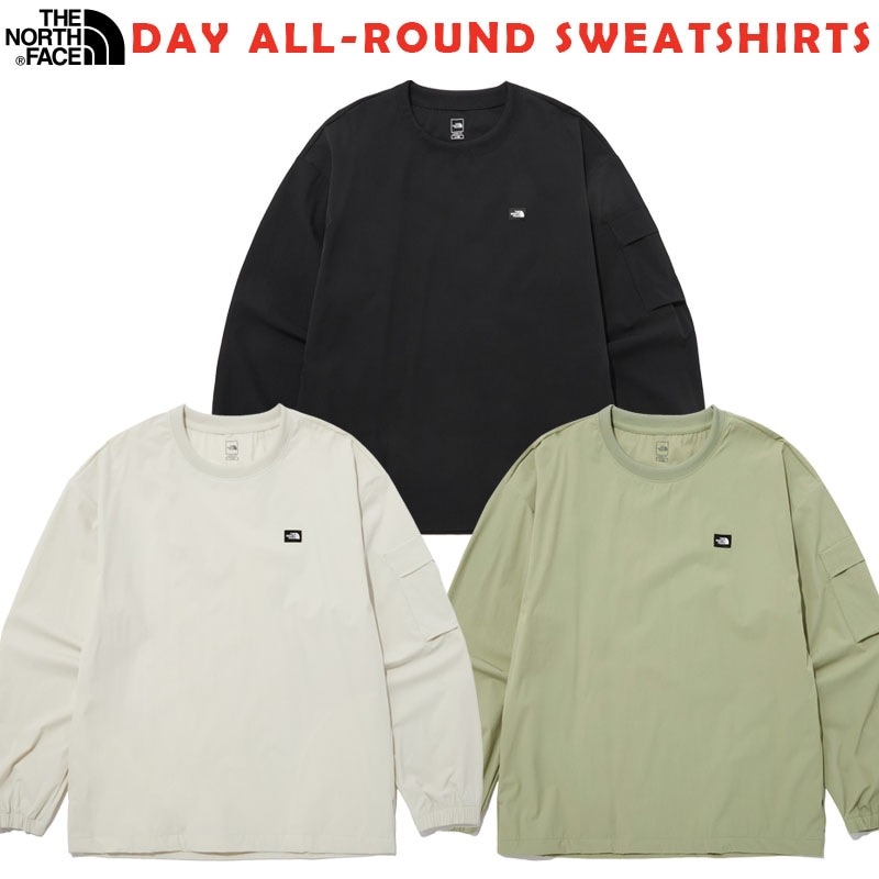 韓国正規品保証 関税負担なし NM5MP15A DAY ALL-ROUND SWEATSHIRTSデイリー 基本 着装 男子 女子 人気 韓国 ファッション 男女共用 アウトドア
