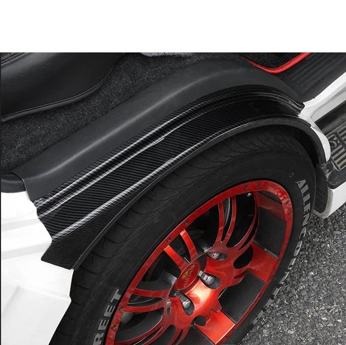 25912 200系 ハイエース アクリロニトリルブタジエンスチレン タイヤハウス カバー フェンダー アーチカバー 2P カーボン調 TUCHI