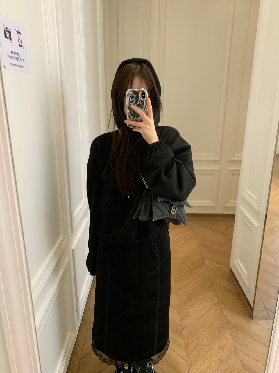 SEEAS ヒドゥン バラクラバ フーディ(2color) フードTシャツ 無地フード フードTシャツ バラクラバ一体型 バラクラバ パーカー