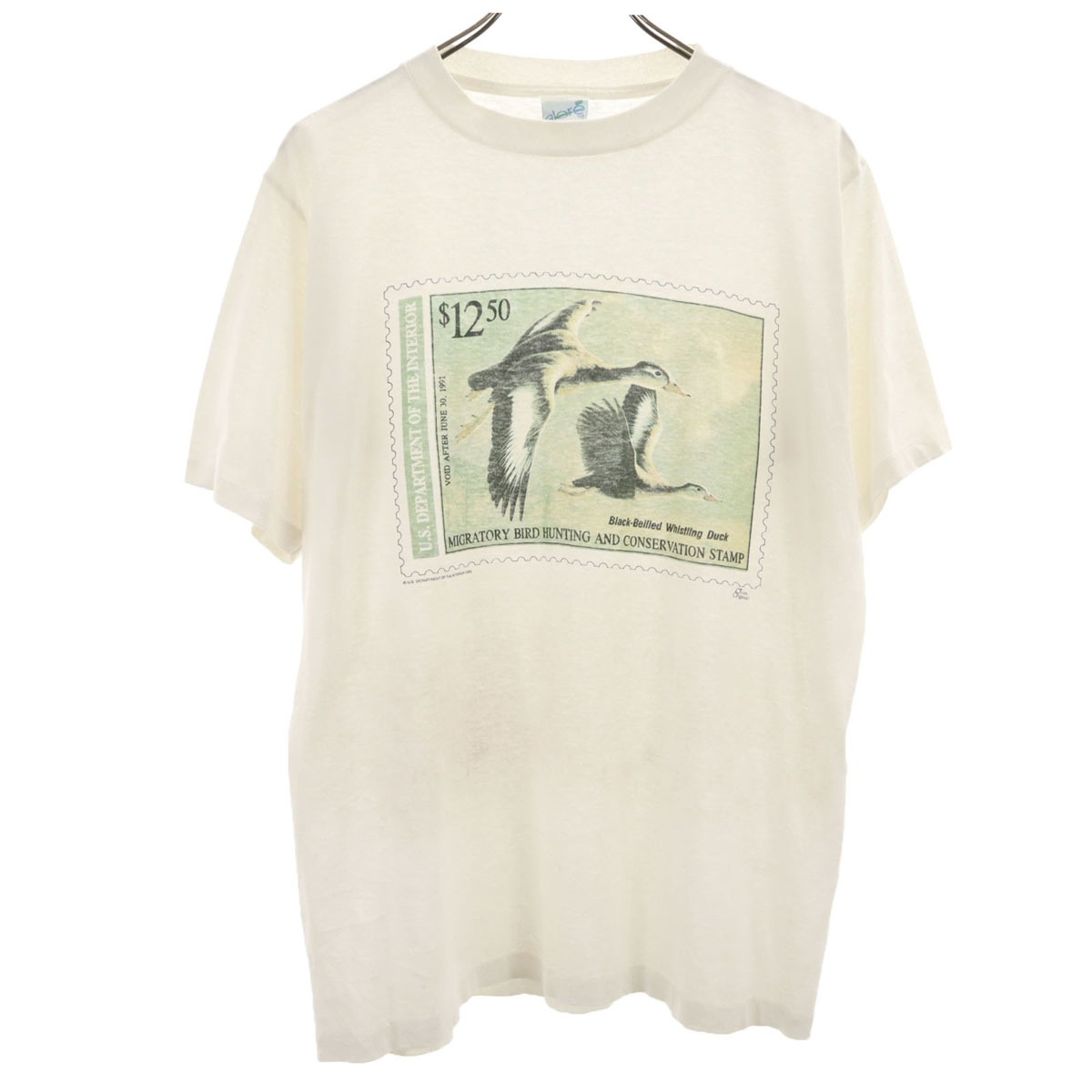 AIORE 90s USA製 オールド 半袖 Tシャツ L 白 シングルステッチ メンズ 古着