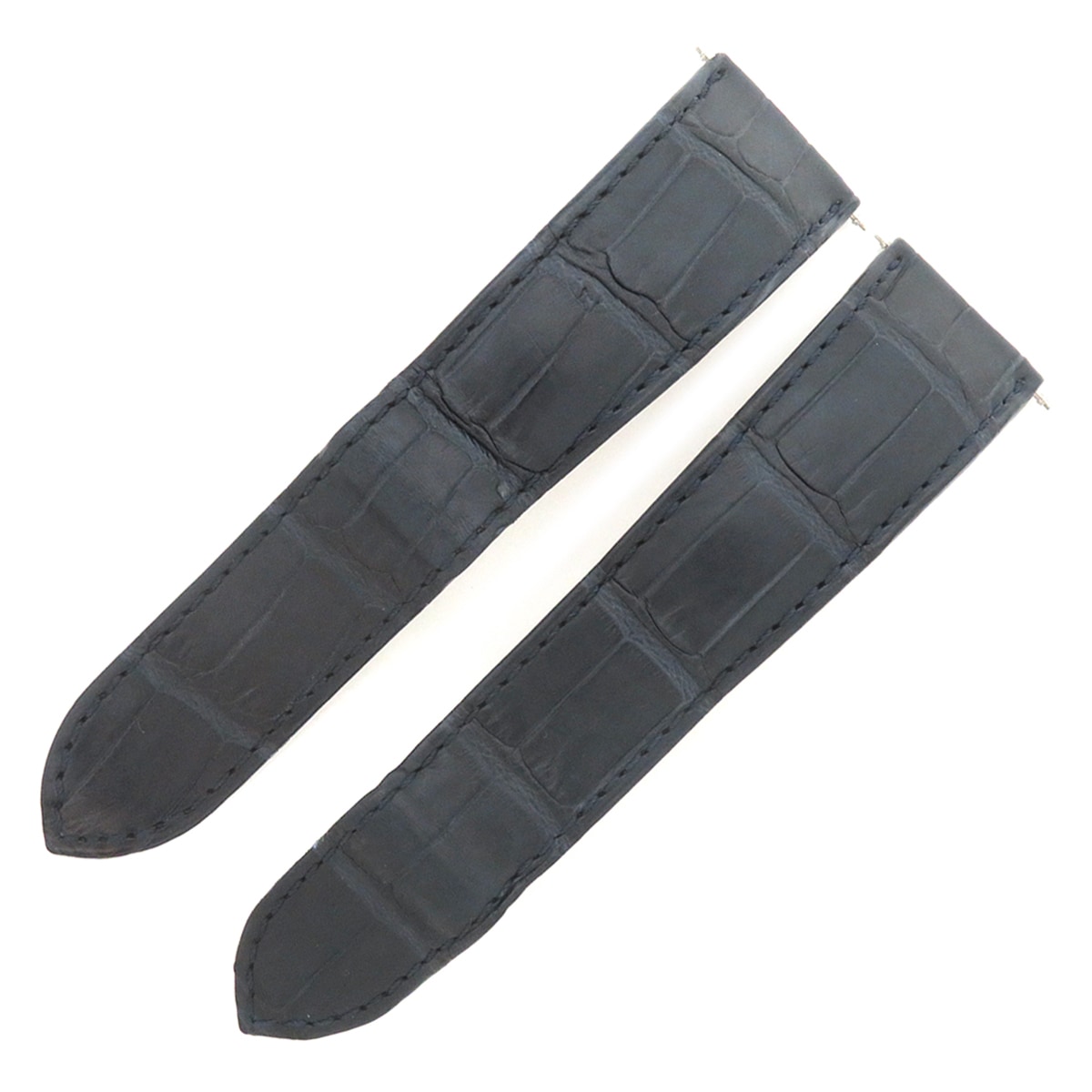 メンズ 新品同様 純正 替え ベルト ストラップ 22ｍｍ ネイビー