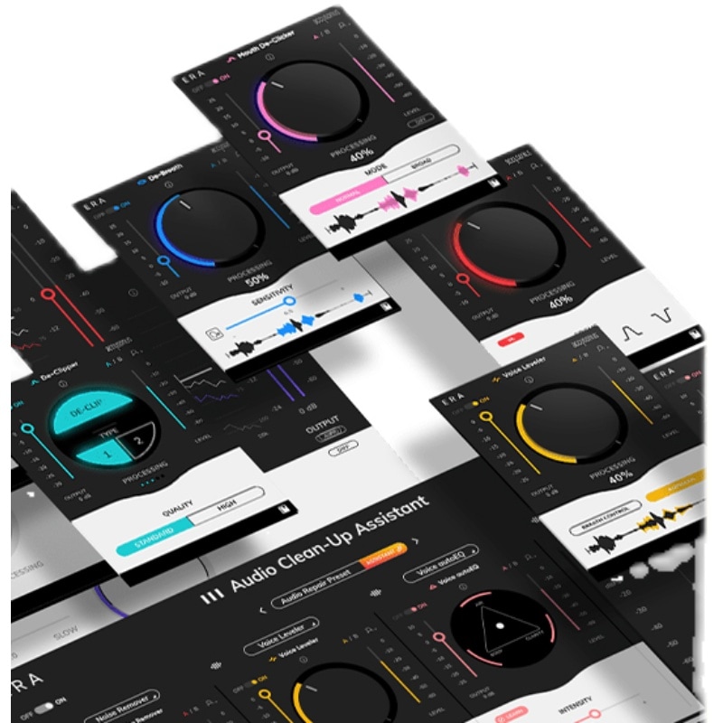 15プラグインERA Bundle Pro 6セットオーディオリペアノイズリダクションエフェクタプラグイン ノイズ低減 よだれ音 残響除去 呼吸音除去オーディオクリWin/Mac