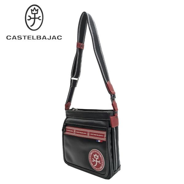 【正規取扱店】【CASTELBAJAC】 [ルックスシズ] 049182 B5ショルダー かばん 斜め掛け クリスマス限定色 カステルバジャック ギフト ブラックレッド