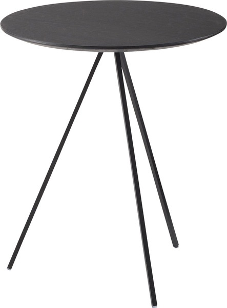 サイドテーブル HIT-232BK HIT-232NA ナイトテーブル アイアン 木製 おしゃれ シンプル 丸型 重厚感 モダン インダストリアル ブラック ナチュラル