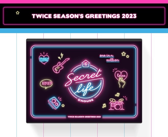 [未開封新品] TWICE 2023シーズングリーティングSECRET LIFE HOUSE TWICE season greeting