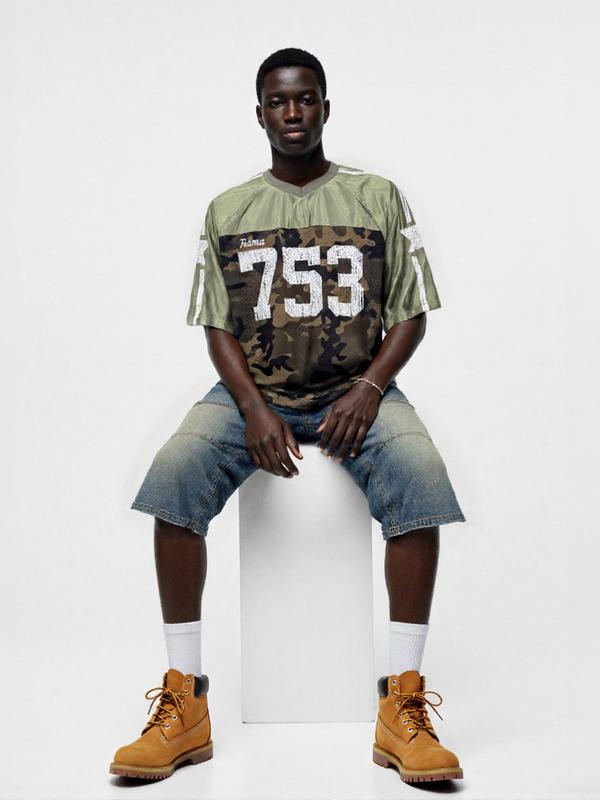 クラックカモフラージュ半袖タグ-2カラー