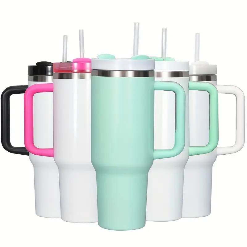 5個セット 取り外し可能な蓋とストロー付き サブリメーション用タンブラー 40oz（1183ml） 複数カラー ヒートプレス・オーブンプリント対応