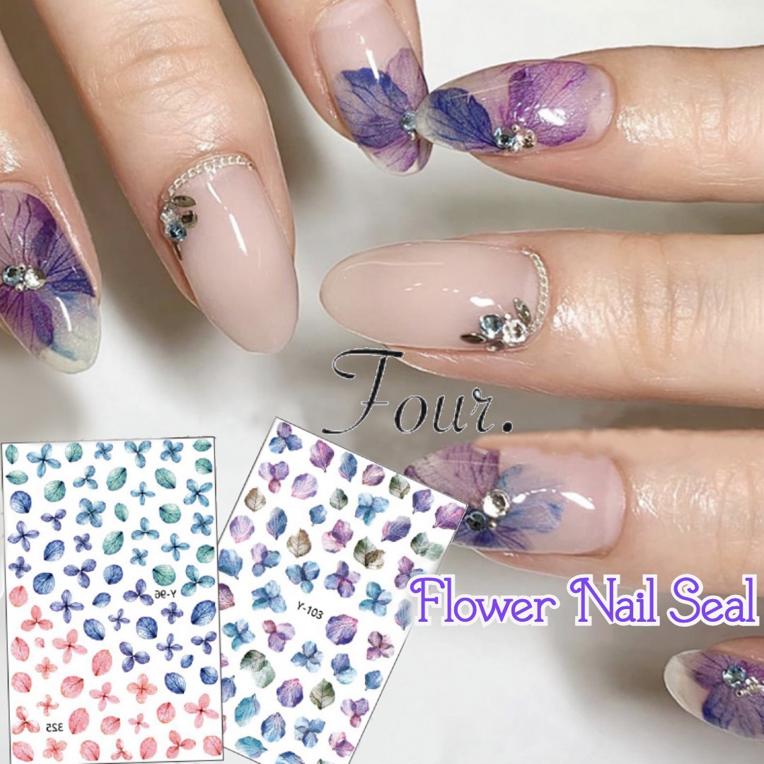 女性に人気！ nail ネイルシール ステッカー フラワー fawe.org