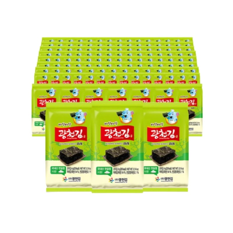 クァンチョンのり パリパリ青のり弁当のり 4g×128袋 大容量セット