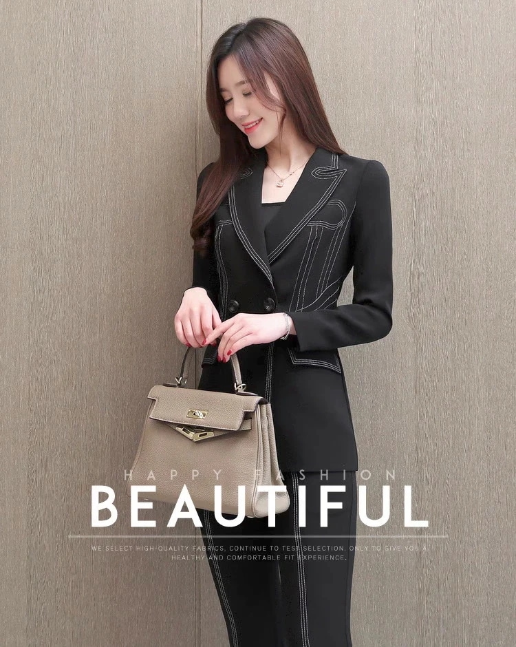 お安く提供セットアップ 2ピーススーツ 2点セット ジャケット+パンツ ズボン ビジネス 上下セット 通勤 OL 着痩せ レディーススーツ S～XL スーツ 面接 ダブルボタン パンツセット カジュア