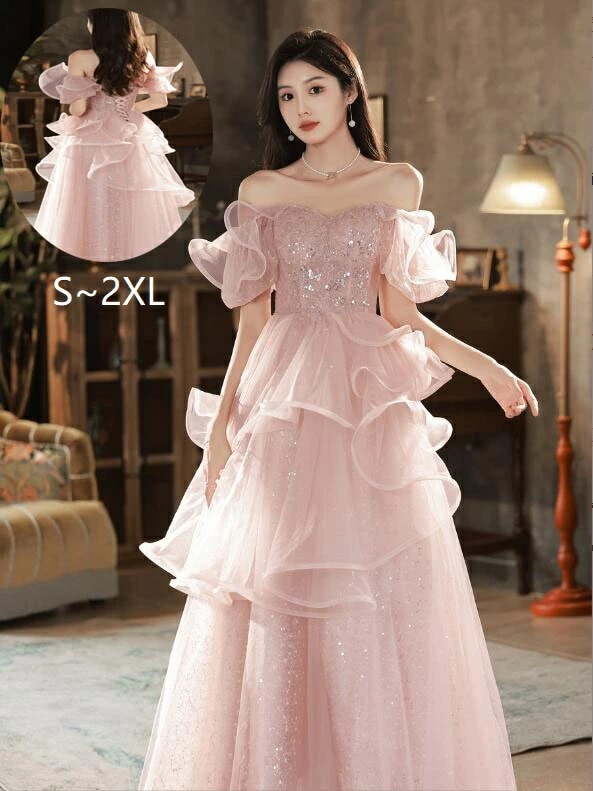 爆裂超特価 高品質 ロング丈ワンピース パーティードレス 結婚式 ロングドレス プリンセスライン 演奏会ドレス 着痩せ ピアノ 発表会 ステージ 衣装 Aラインドレス セクシー 大きいサイズ 大人ドレ 4,981円