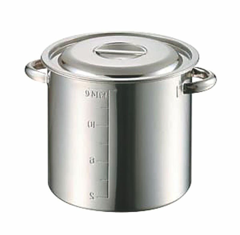 赤川器物製作所 AG モリブデン目盛付寸胴鍋 27cm（15.0L）