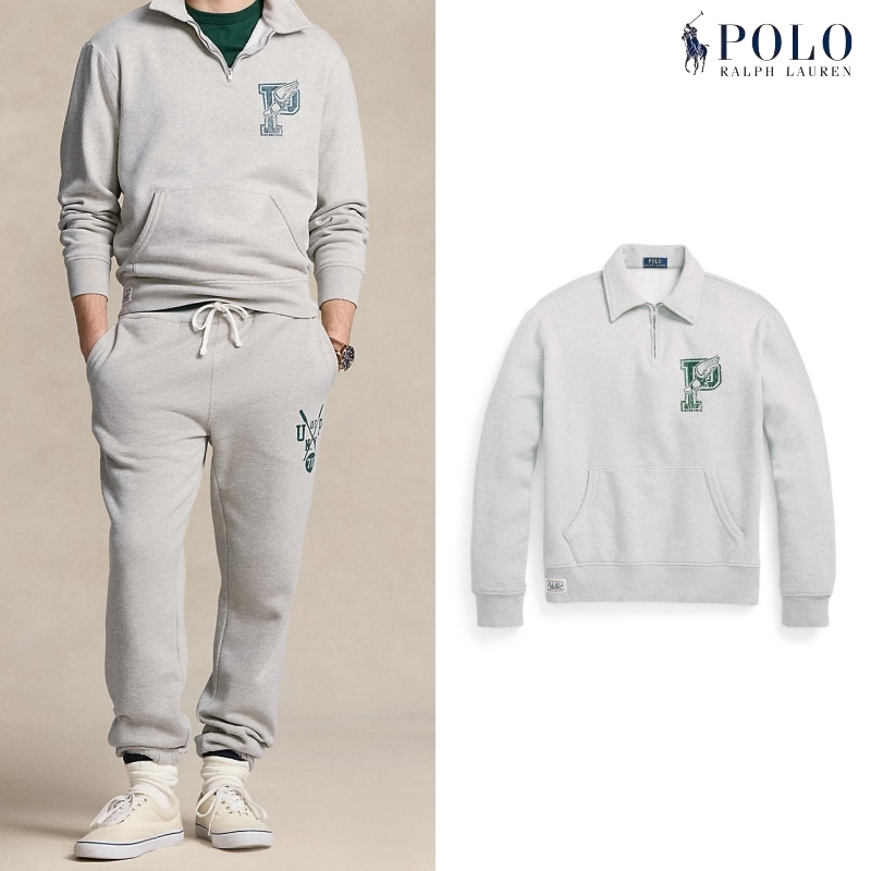 [ポロラルフローレン] Pウィング フリース カラー スウェットシャツ / GREY