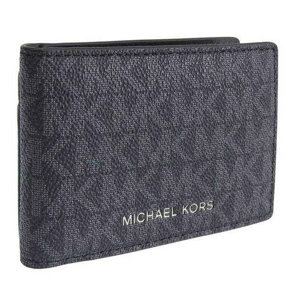 マイケルコース カードケース カード入れ メンズ アウトレット パスケース 定期入れ ブラック COOPER COMPACT ID WALLET 36S5LCOE6B-BLACK MICHAEL KO