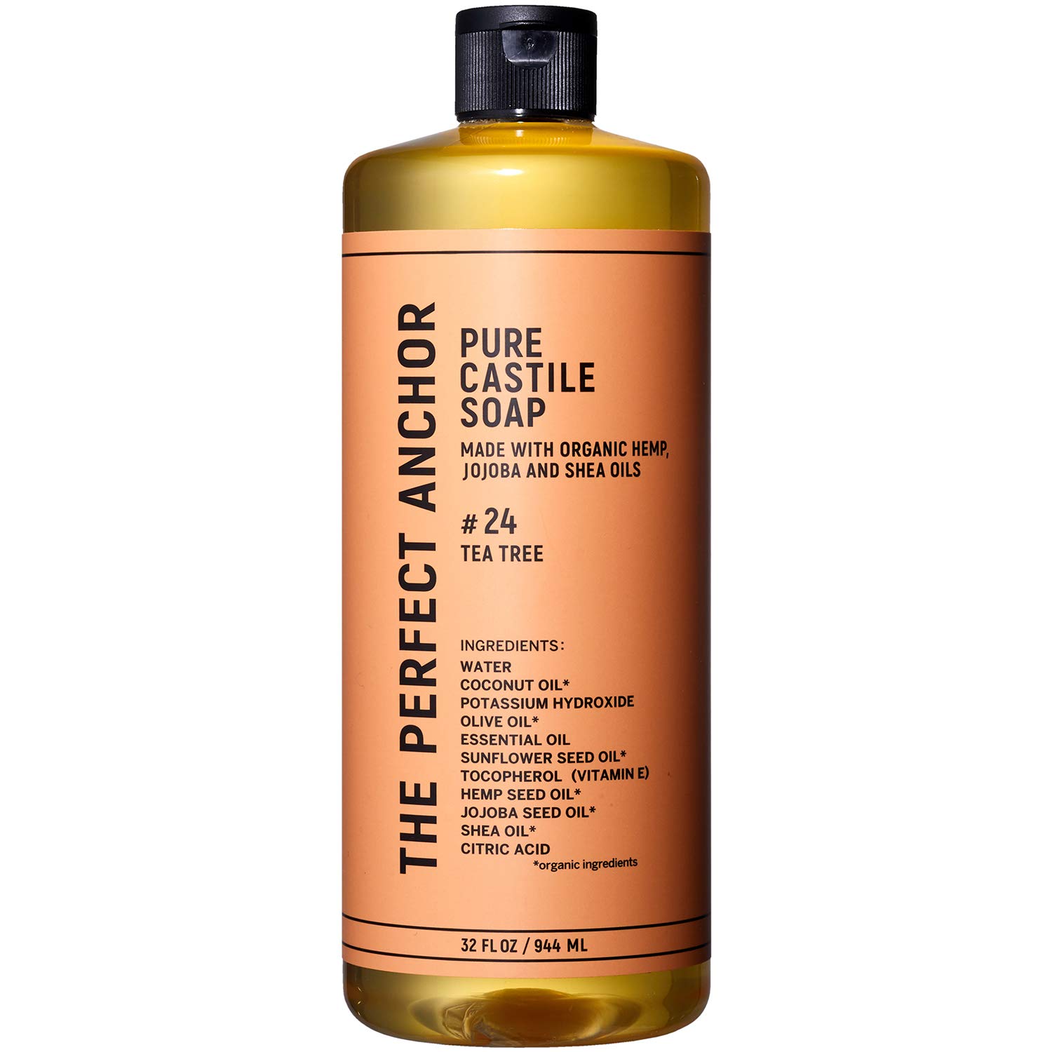 ザ・パーフェクトアンカー ピュアカスチールソープ 944ml ティートゥリー 洗顔 クレンジング ボディソープ