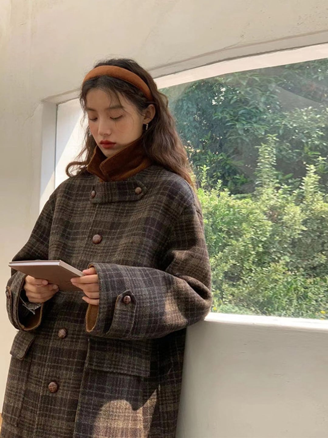 最安値!2025秋冬 韓国っぽ 暖かいウール生地アウター コーデュロイネック 襟付き パッチワーク 厚手かわいい レディース ブルゾン 長袖シルエットトップスサイドカジュアルファッション系サイズフル