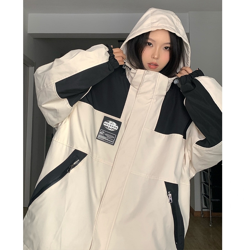 スノーボードウェア 2025 メンズ レディース 単品 アウター ジャケット マウンテンパーカー 山登り ゆったり 綿入りウィンタースポーツ 韓国風 防風防寒 スノーウェア スキーウェア スノボウェア