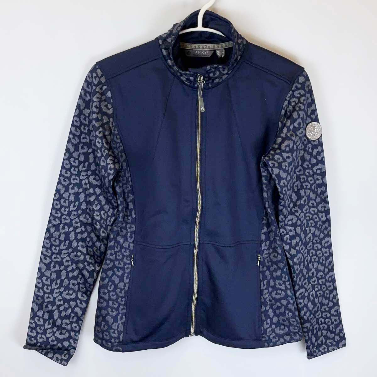 【中古・未使用品】ANKY アンキー GLITTER LEOPARD ジャケット グリッターレオパード S ネイビー 68544 レディース 乗馬 馬術