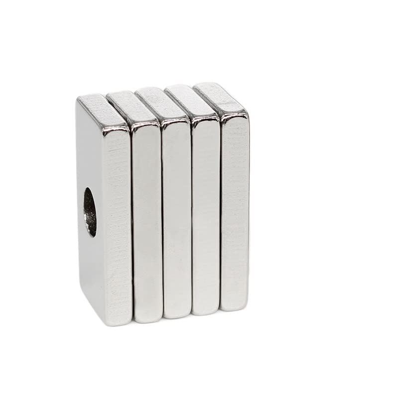 5/10/20/50/100 個 20x10x3-4 ミリメートルブロック皿穴検索マグネット穴 4 ミリメートル シート強力な永久ネオジム磁石 20*10*3-4(100PCS)