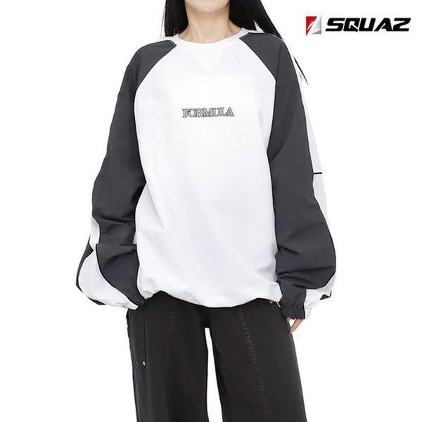 男女兼用ウーブン スウェットシャツ ナイロン配色Tシャツ SRV075