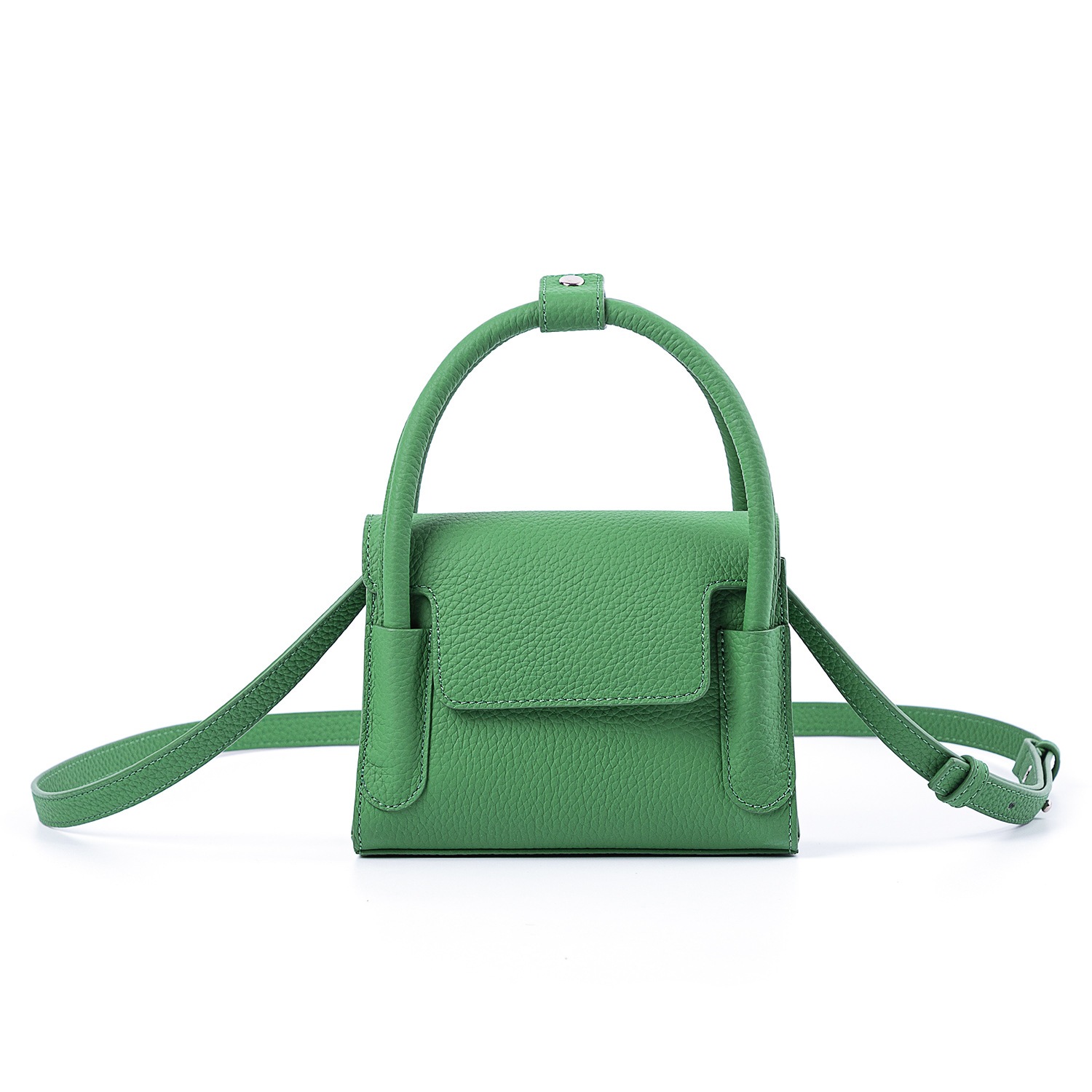 2024 Find Car Jingyuan 小さなスクエアバッグブルドレザークロスボディバッグ女性用