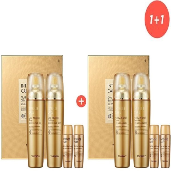 (1+1)インテンスケア ゴールド 24K スネイル スキンケア 2点セット