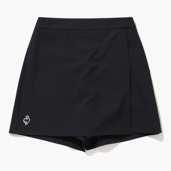 M ハーフパンツ CQK QQ122THP31-BLK ウーブン ラップスカート ショーツ / BLACK