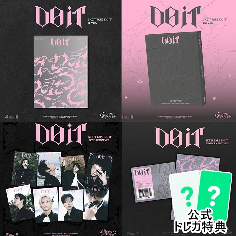 当店特典 [4種セット] StrayKids アルバム [DO IT] (DO+IT+PLATFORM+ACCORDION VER.) 一般版 SKZ スキズ チャート反映