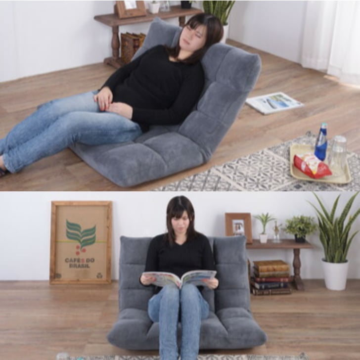 座椅子 ソファ リクライニング ボリューム リビング 肌触り良 ２人掛けにも ブラック ブラウン グレー FKC-005