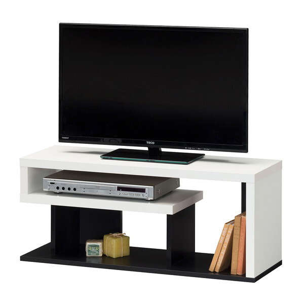 白井産業 VRD-4090 WH ツートンカラーのテレビ台 ヴォルデバH ホワイト メーカー直送