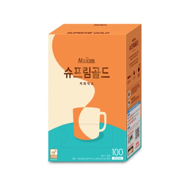 【マキシム】 シュープリームゴルドコーヒーミックス100T　インスタントコーヒー　韓国コーヒー 4,216円