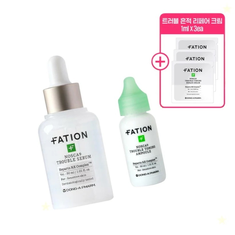 ノースカーナイントラブル跡アンプル30ml 1個 / +トラブルセラム30ml&跡クリーム1ml*3贈呈 並行輸入品