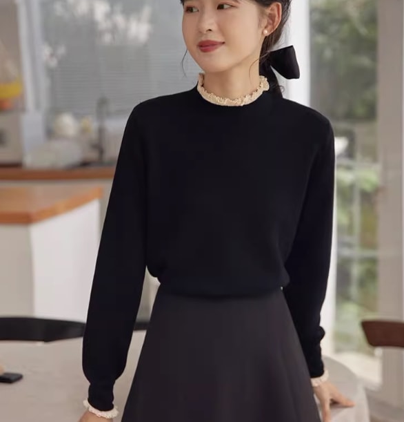 レディース トップス カットソー セーター かわいい シンプル こなれ感 ラフ ルーズ オフィス ビジネス 部活 デート お出かけ パーティー プール 公園 女子会 コーデ 楽ちん