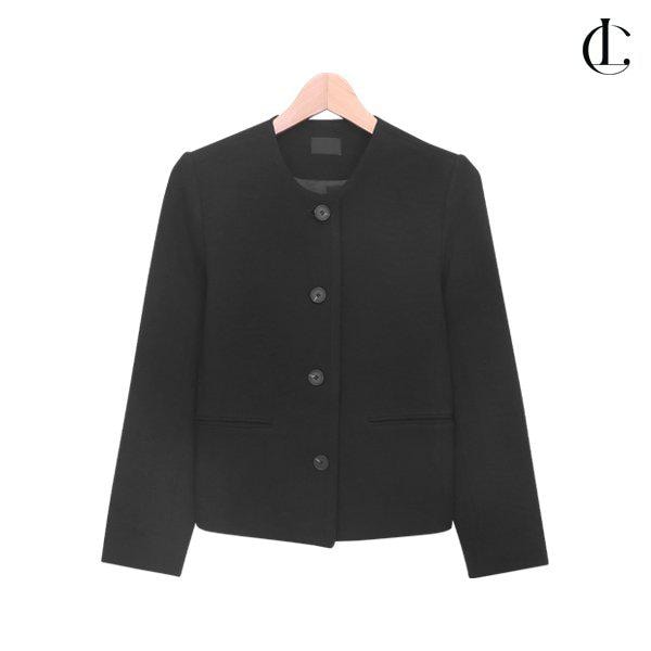 女性ツイードジャケット 長袖 春 ノーカラー アウター LCM007