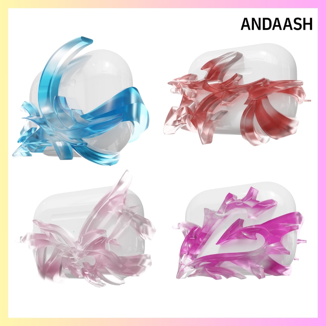 [ANDAASH X aespa] AIRPODS PRO 2 ケース 4 COLORS イヤホン ケース韓国 人気 + FREE OMAKE エアポッズプロ ケース