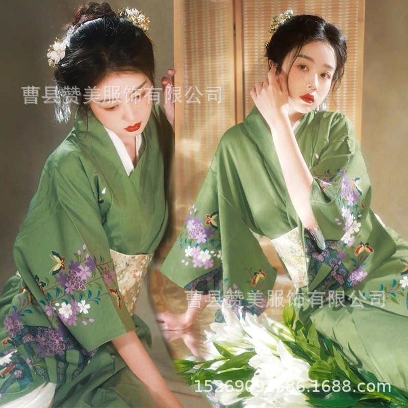 2025年 卒業式 着物 大振袖 伝統版 卒業ドレス 小紋 着物 大正浪漫風 和服セット エレガント 袴下帯 振袖 花柄 入園式 成人式 袴セット 和服 和装 大学生 コスプレ18