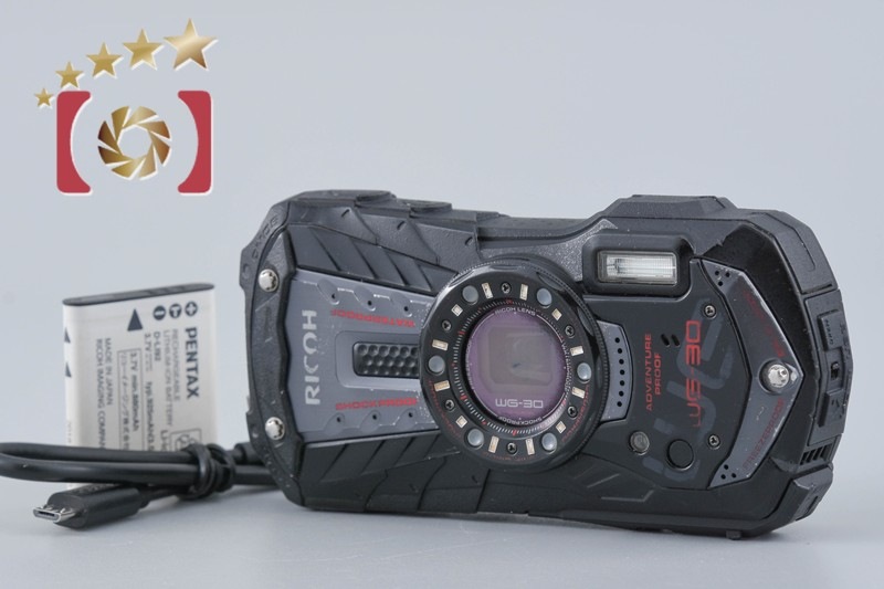 RICOH PENTAX ペンタックス WG-30 ブラック 防水アクションカメラ