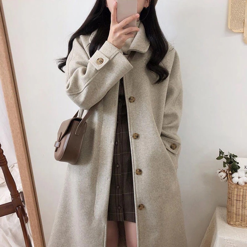大人気 上品 チェスターコート レディース アウター ロングコート ラシャコート ミディアム丈 ジャケット ポケ付き 厚手 防風 防寒 韓国風 秋冬 通勤