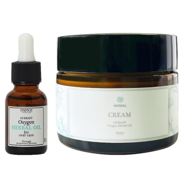 O2クラフト ハーバル オーラルケアオイル 20ml とハーバルクリーム 40ｇ のセット
