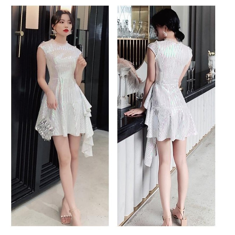 ウエディングドレス 結婚式ワンピース パーティードレス プレゼント ミモレ丈ドレス 20代30代 4