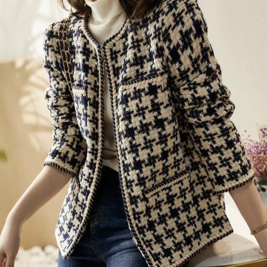 【取寄：納期2週間】ツイードジャケット ジャケット ツイード ニット 羽織 アウター モノトーン エレガント レディース フォーマル 上品 パーティー 入学式 卒業式 大きいサイズ 通勤