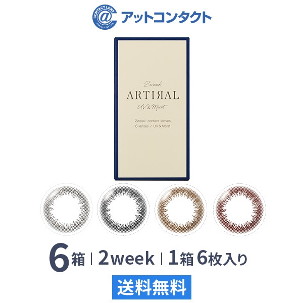 アーティラル 2ウィークUV＆モイスト 6枚入り 6箱