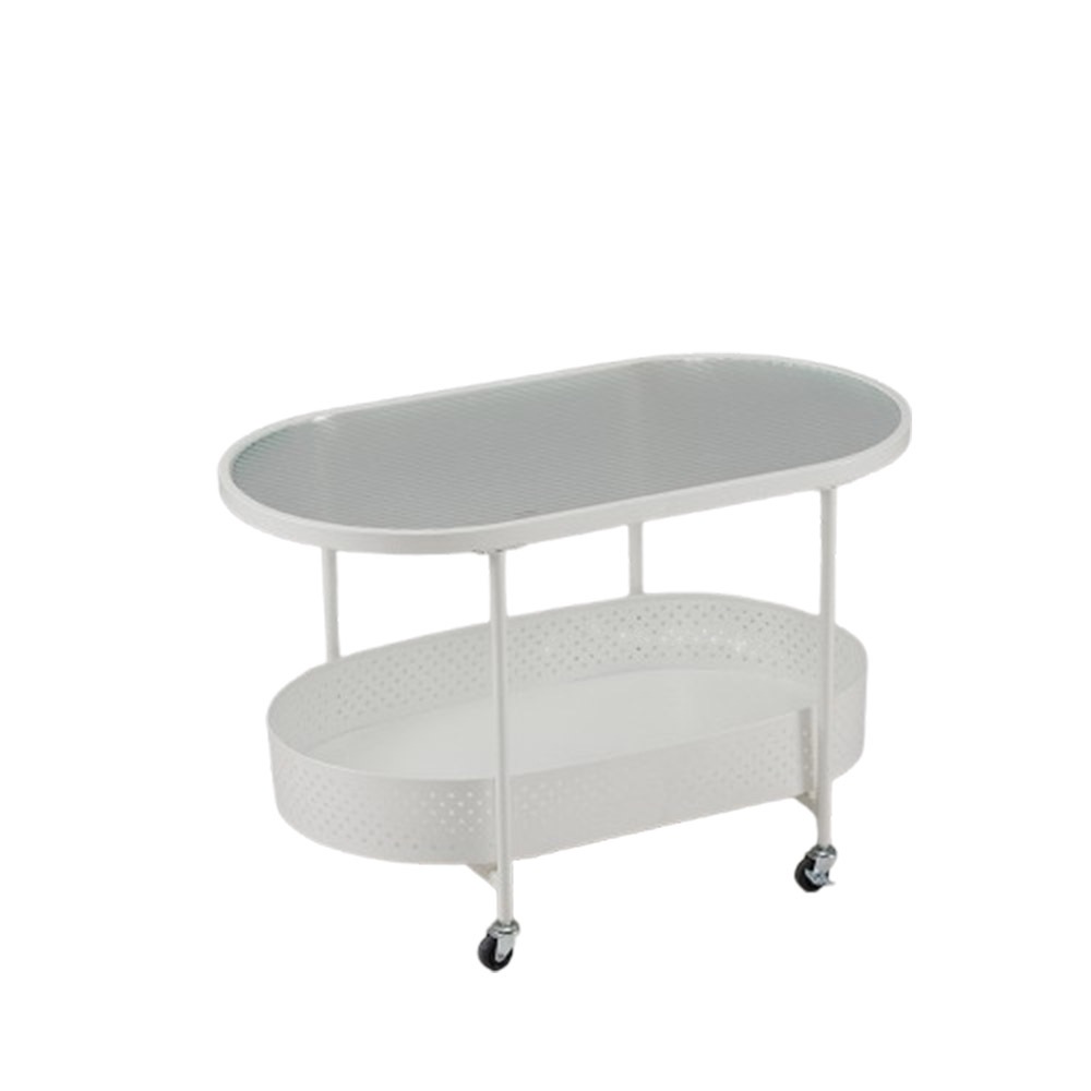 【新作登場】ガラステーブル キャスター付き 収納付き 幅80 センターテーブル ローテーブル おしゃれ リビング コンパクト 一人暮らし【ホワイト】