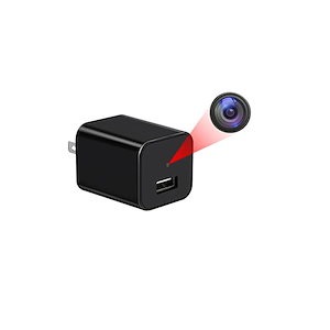 LXMIMI 隠しカメラ1080P小型カメラ USB充電器型 スパイカメラ ACアダプター 128GB対応 動体検知録画 ブール録画 音声付き 挿すだけ24時間無停止録画 日本語取扱付き